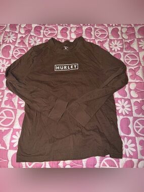 Hurley Brown Long Sleeve Tee